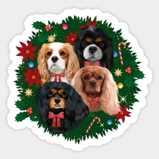 Cavalier Christmas and Holiday Gifts Sticker